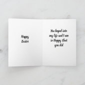 CARTES POUR FÊTES ANNUELLES HEUREUX **EASTER** À MON "BUNNY" (Intérieur)