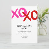Cartes Pour Fêtes Annuelles Heureux Galentine XOXO Hugs et baisers Meilleurs a (Debout devant)