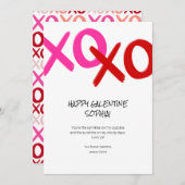 Cartes Pour Fêtes Annuelles Heureux Galentine XOXO Hugs et baisers Meilleurs a (Devant / Derrière)