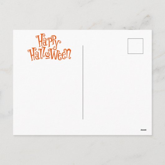 Cartes Pour Fêtes Annuelles heureux halloween (Dos)