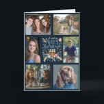 Cartes Pour Fêtes Annuelles HEUREUX HANOUKKA Dessiné À La Main CUSTOM 6 PHOTO<br><div class="desc">J'espère que vous aimez ce design de vacances dessiné à la main. Cliquez sur "personnaliser" pour éditer et ajouter vos propres photos et texte à l'avant et à l'intérieur. Supprimez ou déplacez les dessins à l'intérieur et à l'arrière si vous préférez. Également disponible en téléchargement numérique pour envoyer par e-mail...</div>