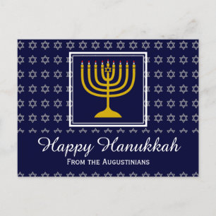 Cartes Pour Fêtes Annuelles HEUREUX HANOUKKA Star de David Menorah Personnalis