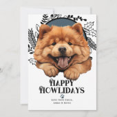 Cartes Pour Fêtes Annuelles Heureux Howlidays Chow Chow Chig (Devant)