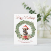 Cartes Pour Fêtes Annuelles Heureux Howlidays mignon Cairn Terrier Chien (Debout devant)