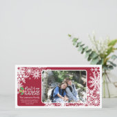 Cartes Pour Fêtes Annuelles Heureux Noël - 1 photo (Debout devant)