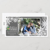 Cartes Pour Fêtes Annuelles Heureux Noël - 1 photo (Devant / Derrière)