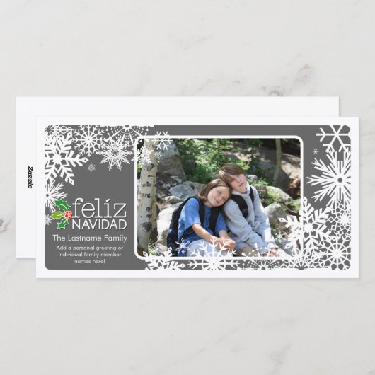 Cartes Pour Fêtes Annuelles Heureux Noël - 1 photo (Devant / Derrière)