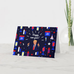 Cartes Pour Fêtes Annuelles heureux nouvel an donald trump