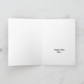 Cartes Pour Fêtes Annuelles Heureux ! Nouvelle année… (Intérieur)