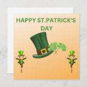 Cartes Pour Fêtes Annuelles HEUREUX ST. PATRICK'S DAY Leprechauns Jig (Devant / Derrière)