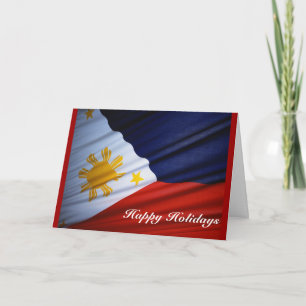 Cartes Pour Fêtes Annuelles heureux vacances philippines