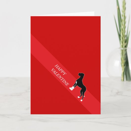 Cartes Pour Fêtes Annuelles Heureux Valentine Great Dane (Devant)