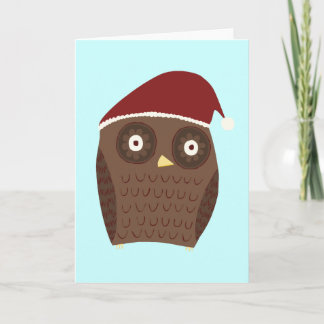 Cartes Pour Fêtes Annuelles Hibou de Noël