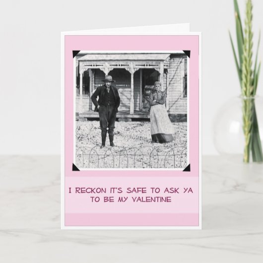 Cartes Pour Fêtes Annuelles Hillbilly Valentine (Devant)