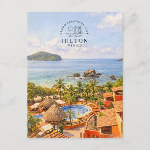 Cartes Pour Fêtes Annuelles Hilton Grand Vacations Club   Aquarelle de Mexico