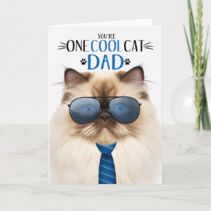 Cartes Pour Fêtes Annuelles Himalayan Chat Fête des pères un Cool Chat