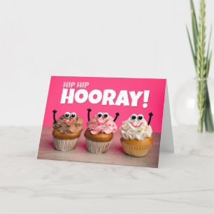 Cartes Pour Fêtes Annuelles Hip Hip Hip Horay Félicitations À Toute Personne C