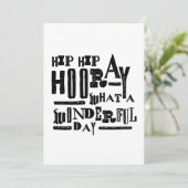 Cartes Pour Fêtes Annuelles Hip Hip Hooray (Debout devant)
