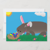 Cartes Pour Fêtes Annuelles Hippo Easter (Devant)
