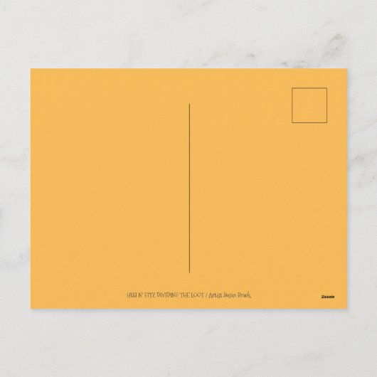 CARTES POUR FÊTES ANNUELLES HISS N'FITZ CHATS, TRICK OU TRAITER FUNNY HALLOWEE (Dos)