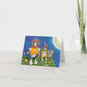 CARTES POUR FÊTES ANNUELLES HISS N'FITZ CHATS, TRICK OU TRAITER FUNNY HALLOWEE (Devant)