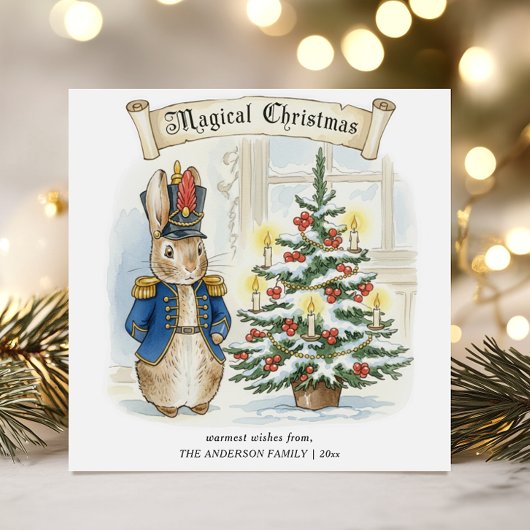 Cartes Pour Fêtes Annuelles Histoire de conte de fées Peter Rabbit Noël