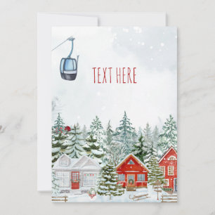 Cartes Pour Fêtes Annuelles Histoire de Noël au pays des merveilles hivernales