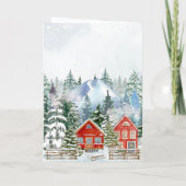 Cartes Pour Fêtes Annuelles Histoire de Noël des merveilles d'hiver (Dos)