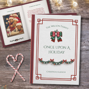 Cartes Pour Fêtes Annuelles Histoire de Noël unique dans un livre une fois dan