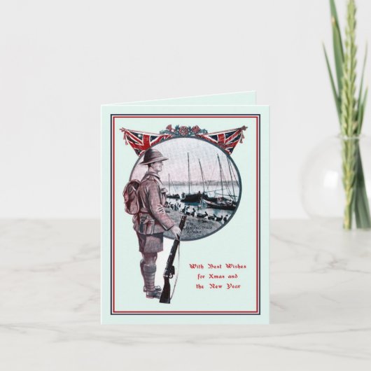 Cartes Pour Fêtes Annuelles Histoire militaire britannique Noël (Devant)