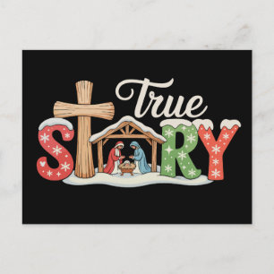 Cartes Pour Fêtes Annuelles Histoire vraie Nativité Noël Jésus Xmas Chrétien