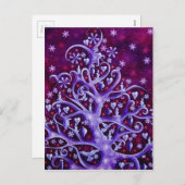 Cartes Pour Fêtes Annuelles Hiver (Devant / Derrière)