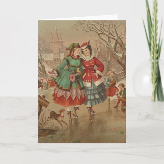 Cartes Pour Fêtes Annuelles Hiver (Devant)