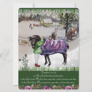 Cartes Pour Fêtes Annuelles Hiver à Thistlebrook Stables Écriture