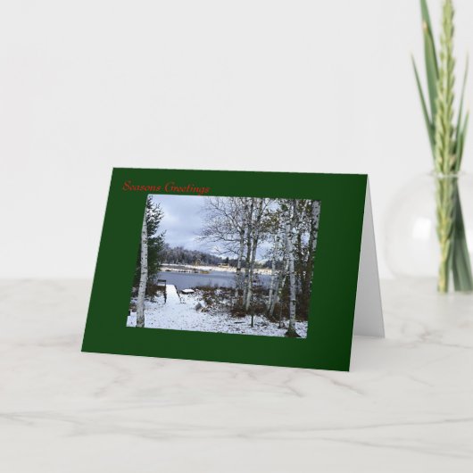 Cartes Pour Fêtes Annuelles Hiver dans le Wisconsin (Devant)