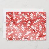 Cartes Pour Fêtes Annuelles Hiver d'aquarelle (Dos)