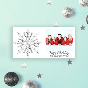 Cartes Pour Fêtes Annuelles Hiver Flocon de neige Joyeuses vacances