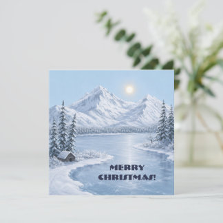 Cartes Pour Fêtes Annuelles Hiver glacial