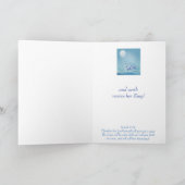 Cartes Pour Fêtes Annuelles hiver Snow Reindeer Écriture chrétienne Noël (Intérieur)