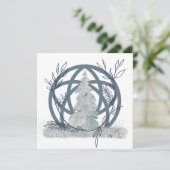 Cartes Pour Fêtes Annuelles Hiver Solstice Parties scintillant de neige Arbre  (Debout devant)
