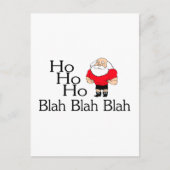 Cartes Pour Fêtes Annuelles Ho Ho Blah Blah Blah Noël (Devant)