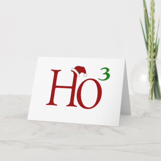 Cartes Pour Fêtes Annuelles Ho Ho Ho (Devant)