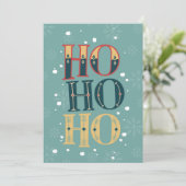 Cartes Pour Fêtes Annuelles Ho Ho Ho (Debout devant)