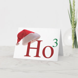 Cartes Pour Fêtes Annuelles Ho Ho Ho 3 Merry Christmas to the 3rd power