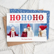 Ho Ho Ho | 3 Photo Collage de couleurs modifiables
