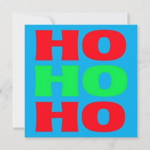 Cartes Pour Fêtes Annuelles Ho Ho Ho Classique Noël Intemporel