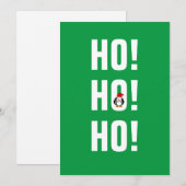 Cartes Pour Fêtes Annuelles Ho Ho Ho Cute Penguin Noël (Devant / Derrière)