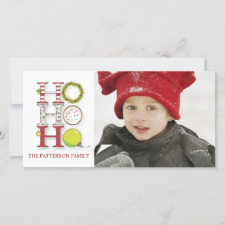 Cartes Pour Fêtes Annuelles HO HO HO Gênes de Noël
