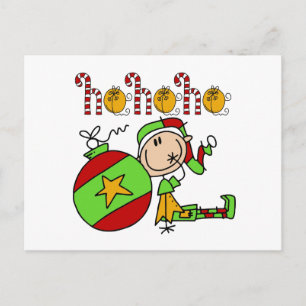 Cartes Pour Fêtes Annuelles Ho Ho Ho Holiday Elfe