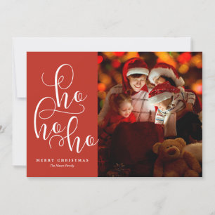 Cartes Pour Fêtes Annuelles Ho Ho Ho Holiday Photo